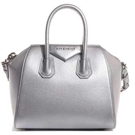 givenchy mini antigona bag silver|More.